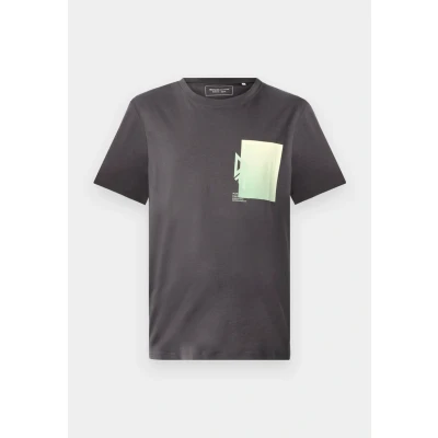Afbeelding van TOM Tailor Denim Printed Tshirt print, Heren, Maat: Small, Pavement grey