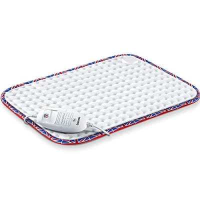 Afbeelding van Beurer HK UK Heat Pad Elektrisch warmtekussen voor ontspanning 3 elektronisch geregelde temperatuurinstellingen Machinewasbaar Automatische uitschakeling Union Jack trim