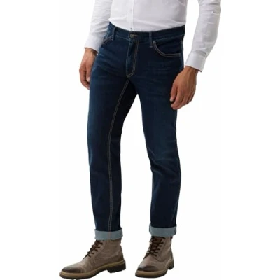 Afbeelding van Brax Chuck Denim Jeans Blue maat W 40 L 32 met Modern fit Pasvorm Stretch Suitable Herenkleding