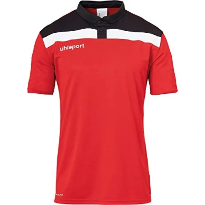 Afbeelding van Uhlsport Offense 23 Polo Heren Rood / Zwart Wit Maat: 4XL