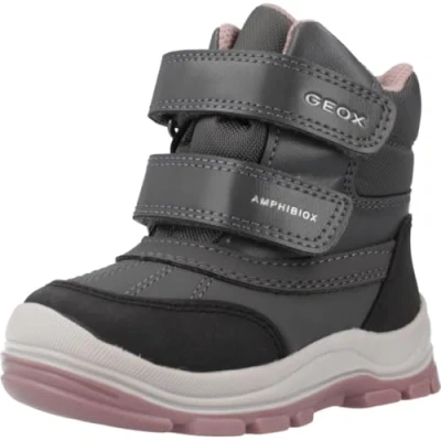 Afbeelding van Geox Baby FLANFIL Girl B ABX sneeuwlaars, antraciet/DK Roze, 2 UK Kind, Antraciet Dk Child