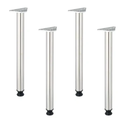 Afbeelding van tafelpoten set van 4 71 x 6 cm rvs tot 160 kg
