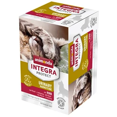 Afbeelding van animonda INTEGRA PROTECT Urinary Oxal met rundvlees (6 x 100 g), kattenvoeding voor urinestenen, kattenvoer vermindert de vorming van oxaalstenen, natvoer katten zonder granen