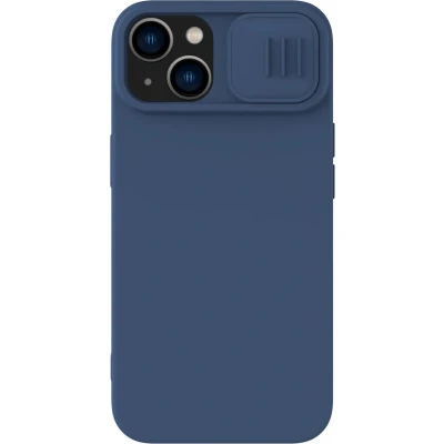 Afbeelding van Nillkin CamShield Siliconen Hoesje voor de Apple iPhone 15 Plus Back Cover met Camera Slider Blauw