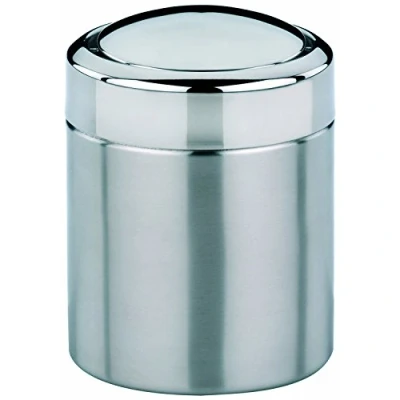 Afbeelding van Prullenbak Kela Ano Swing 1,5L Silver Matt