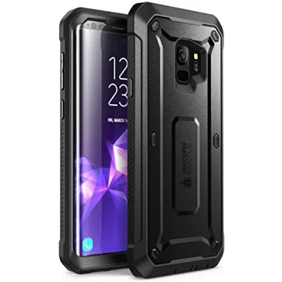 Afbeelding van SUPCASE Unicorn Beetle Pro Rugged Case voor Galaxy S9 met Screen Protector Zwart
