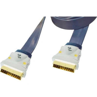 Afbeelding van Premium 21 pins Scart kabel plat 5 meter