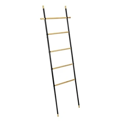 Afbeelding van LOFT handdoekhouder ladder, met bamboe sporten, WENKO