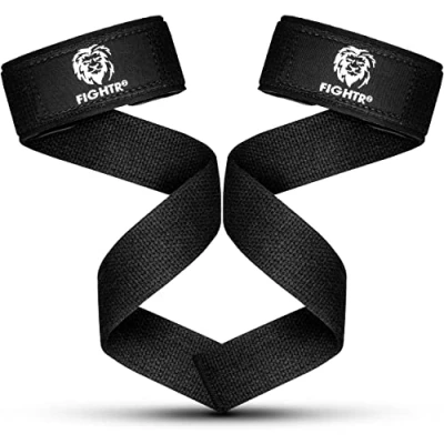 Afbeelding van Trefhulpmiddelen (gevoerd) voor krachttraining, bodybuilding, fitness kruisheffen riemen professionele lifting straps mannen en vrouwen