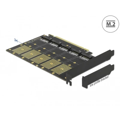 Afbeelding van Delock PCI Express x16 Karte zu 5 x intern M.2 Key B / SATA