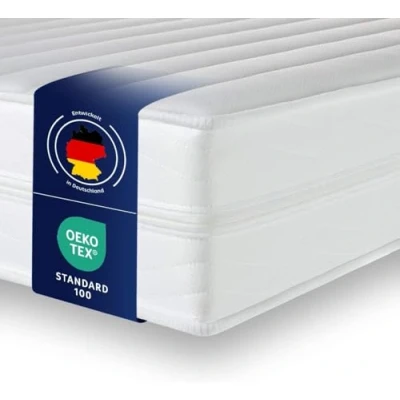 Afbeelding van Träumegut24 ergonomisch 7 zone matras 140x200 cm Grootte + hoogte selecteerbaar Hardheidsniveau H2&amp;H3 Koudschuimmatras Huidvriendelijke hoes Oeko TEX® (140 x 200 cm, 19 cm)