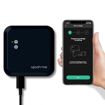 Afbeelding van igloohome Wifi Bridge Intelligente toegangscontrole WLAN brug voor hangslot Op afstand openen en sluiten Bluetooth verbinding