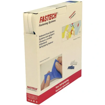 Afbeelding van FASTECH® B10 SKL000025 Klittenband Om vast te plakken Hotmelt Haak en lusdeel (l x b) 25 m 10 mm Wit