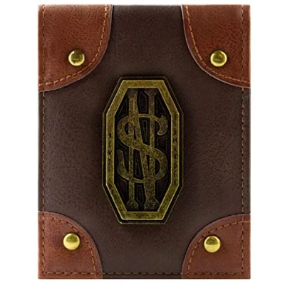 Afbeelding van Fantastic Beasts Newt Scamander Koffer met Metalen Embleem Portemonnee/Beurs ID Vak &amp; Kaarthouder, Bruin