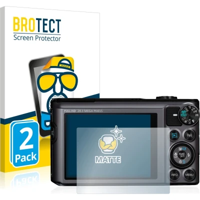 Afbeelding van BROTECT (2 Stuks) Antireflecterende Beschermfolie voor Canon PowerShot SX720 HS Anti Glare Screen Protector, Mat, Ontspiegelend