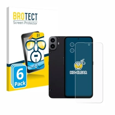Afbeelding van BROTECT Screenprotector voor Nothing CMF Phone 1 (Voor+Camera) Folie Beschermfolie transparant (6 Stuks)