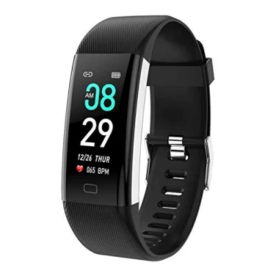 Afbeelding van CCV Tracker Health &amp; Fitness met GPS, tot 7 dagen batterij, IP68 waterdicht, bloeddruktracker, Smartwatch (zwart)