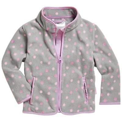 Afbeelding van Playshoes DOTS Fleecejas voor kinderen, Maat: 128, Grey