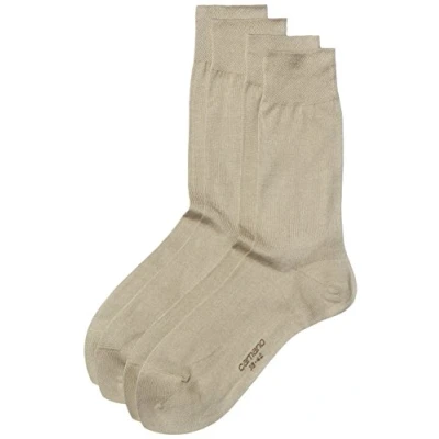 Afbeelding van Camano 97% katoen Fil d&#039;ecosse of gemerceriseerde Superlicht Gekleed en Naadloos Beige 39/42 2 PACK