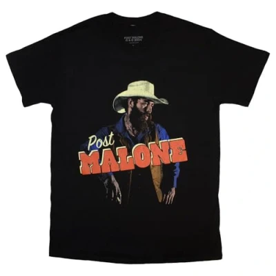 Afbeelding van Post Malone Cowboy Heren T shirt XL Zwart