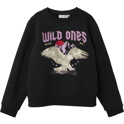 Afbeelding van Name it winter sweater meisjes zwart NkfPnawild