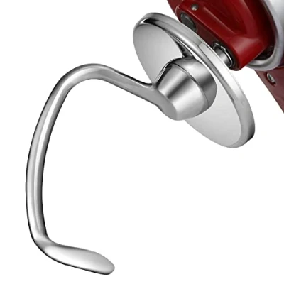 Afbeelding van Gdrtwwh Roestvrijstalen deeghaak bevestiging voor KitchenAid 4,5 5 kwart kantelkop staande mixer, vervangende onderdelen broodhaak, vaatwasmachinebestendig (vervangen K45DH)