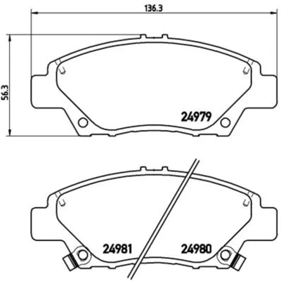 Afbeelding van Brembo Remblokset P 28 050