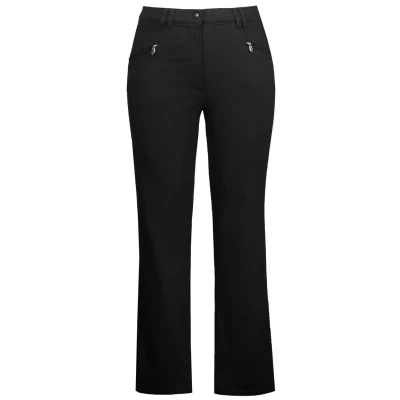 Afbeelding van Ulla Popken Basic Stretch MONY Kleurecht Licht SMAL Toelopend Broek, Dames, Maat: 52, Schwarz