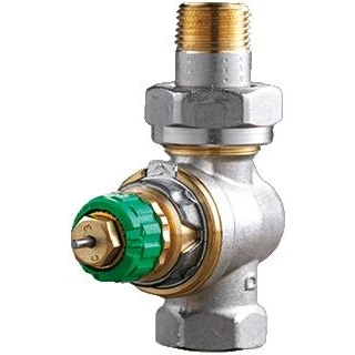 Afbeelding van Danfoss thermostatische radiatorafsluiter recht 3/8