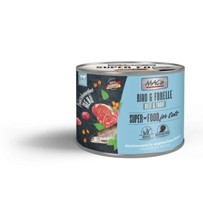 Afbeelding van Voordeelpakket MAC&#039;s Cat Fijnproever 24 x 200 g Kattenvoer Kalf &amp; Gevogelte