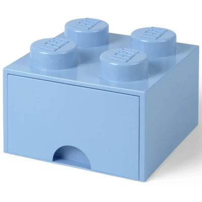 Afbeelding van Opbergbox LEGO Brick 4 Lichtblauw