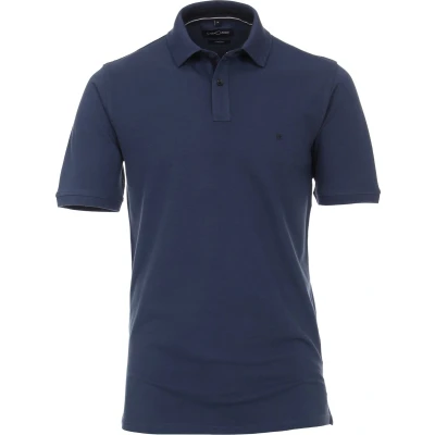 Afbeelding van Casa Moda Stretch Polo Donkerblauw maat 6XL heren met Regular fit Pasvorm Suitable Herenkleding Poloshirt