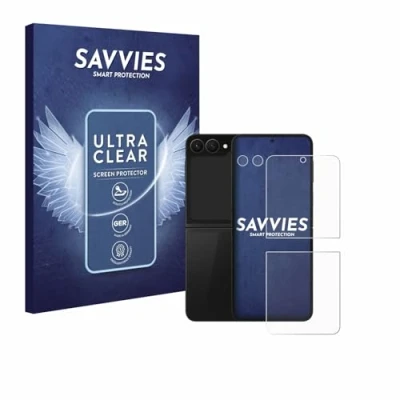 Afbeelding van Savvies Screenprotector voor Samsung Galaxy Z Flip 7 FE (Voor+Camera) Folie Beschermfolie transparant (18 Stuks)