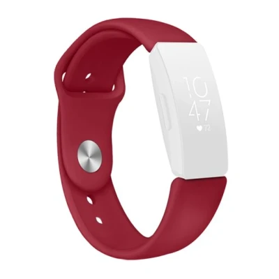 Afbeelding van Fitbit Inspire 1 / HR Ace 2 siliconen bandje Maat: Large Wijnrood