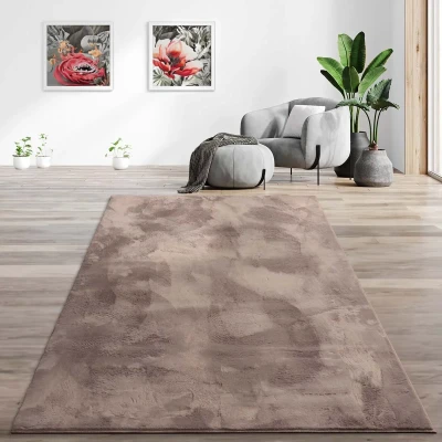 Afbeelding van Laagpolig Vloerkleed Svea Taupe 240x340 Cm