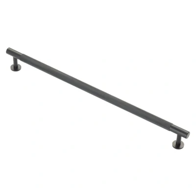 Afbeelding van Fingertip Designs Meubelgreep &quot;Knurled&quot; 320mm Matzwart