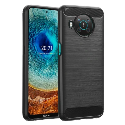 Afbeelding van Nokia X10 Hoesje Siliconen en TPU (zacht) imoshion Softcase/Backcover Zwart Telefoonhoesje