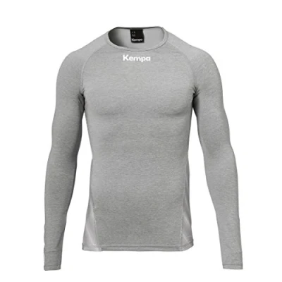 Afbeelding van Kempa Attitude Thermo Shirt Lange Mouw Donker Grijs Melage Maat L