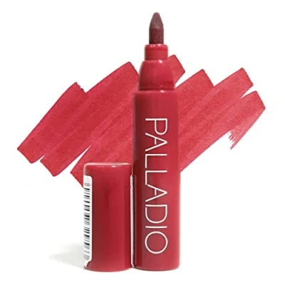 Afbeelding van Palladio Lip Tint, Hydraterende en Waterproof Formule, Matte Kleur, Langdurige Lipkleur voor de hele dag, Vlekbestendige Natuurlijke Finish, Precieze Beitelvormige Punt Markeerstift, Berry