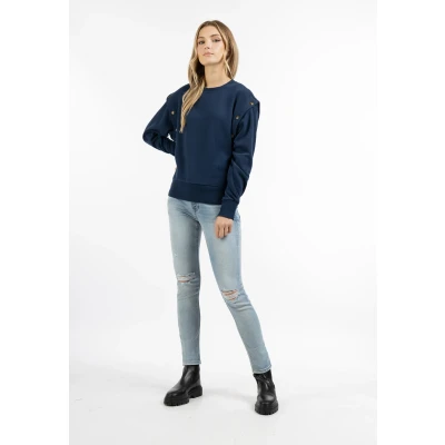 Afbeelding van Sweat sweater DREIMASTER XXL / Donker Marineblauw 60% Katoen 40% Polyester
