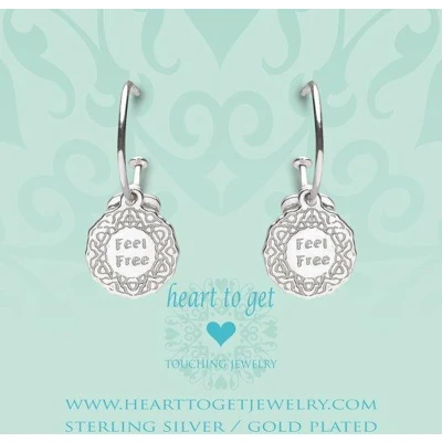 Afbeelding van Heart to Get 925 Sterling Zilveren Bohemian Coin Feel Oorbellen Zilver