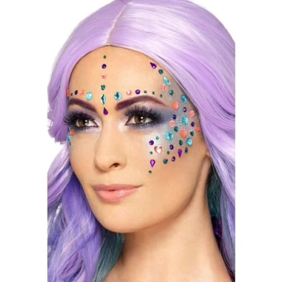 Afbeelding van SMIFFYS 100 veelkleurige girly strass steentjes Schmink &gt; Overige