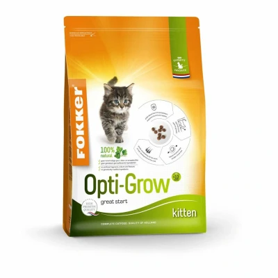Afbeelding van 3x Fokker Opti Grow Kitten Kattenvoer Gevogelte 2,5 kg
