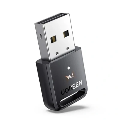 Afbeelding van UGREEN Bluetooth 5.4 adapter voor PC, stick muis, toetsenbord, koptelefoon, mobiele telefoon, tablet, controller, USB dongle Windows 11/10/8.1