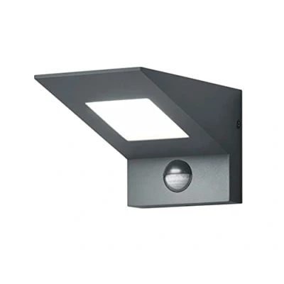 Afbeelding van TRIO NELSON Wandlamp Antraciet incl. 1x SMD 8W Bewegingssensor Buitenverlichting IP54