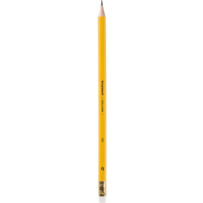 Afbeelding van 12x Potlood Bruynzeel 1705K Burotek HB met gum