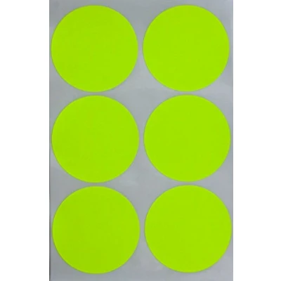 Afbeelding van Kleurcodering Etiket Stippen 50MM (5CM) 72 Stuks, Neon Geel door Royal Green