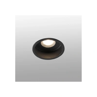 Afbeelding van FARO BARCELONA Inbouwspot Hyde 1 lamp frame rond IP44 zwart