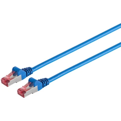 Afbeelding van Shiverpeaks Netwerkkabel patchkabel, cat 6A, S/FTP, PIMF, halogeenvrij, GHMT CERTIFIED, blauw, 15,0m (S/FTP, CAT6, 15 m),