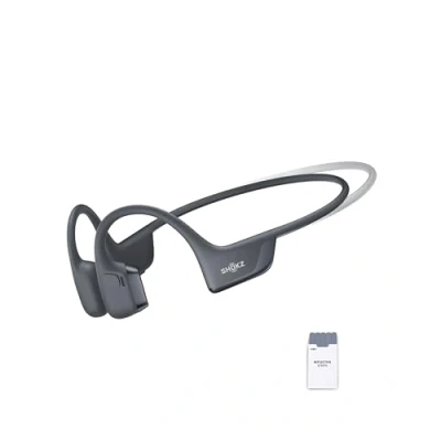 Afbeelding van SHOKZ OpenRun Pro 2 Mini Botgeleiding Sportkoptelefoon, Open Oor Bluetooth 5.3, Ruisonderdrukkende Microfoons, IP55 Waterdicht, 12 Uur Afspeeltijd, USB C Snelladen, Zwart